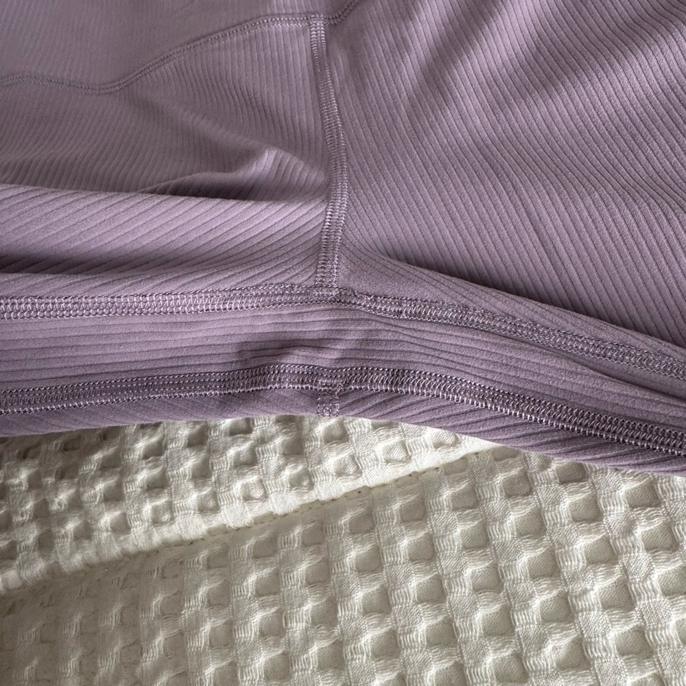Lululemon Align Purple Ribbed Leggings 25 inch - Picture 6 of 6